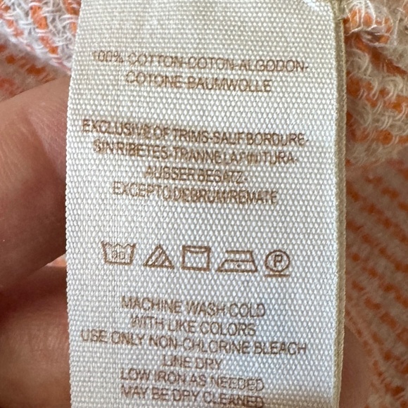 Free People Collared‎ V-Neck Long Sleeve Cotton Cover-Up Top High/Low Peach XS - Picture 10 of 12